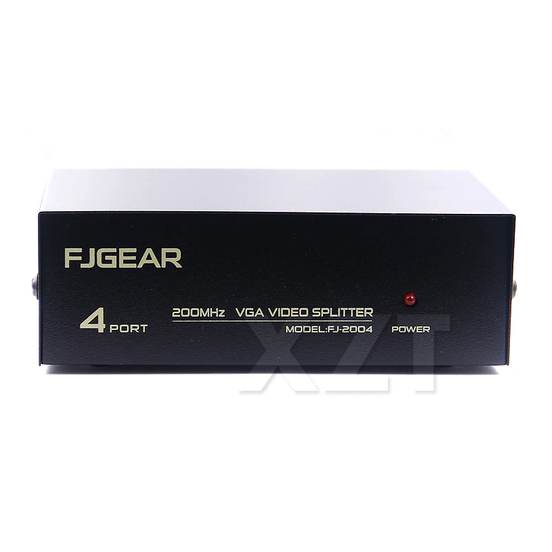 Professional VGA Switch 4 Port VGA Output SVGA Video HD Signal Amplifier Booster 1x4 Splitter 200MHz 1920*1440 for PC Monitors