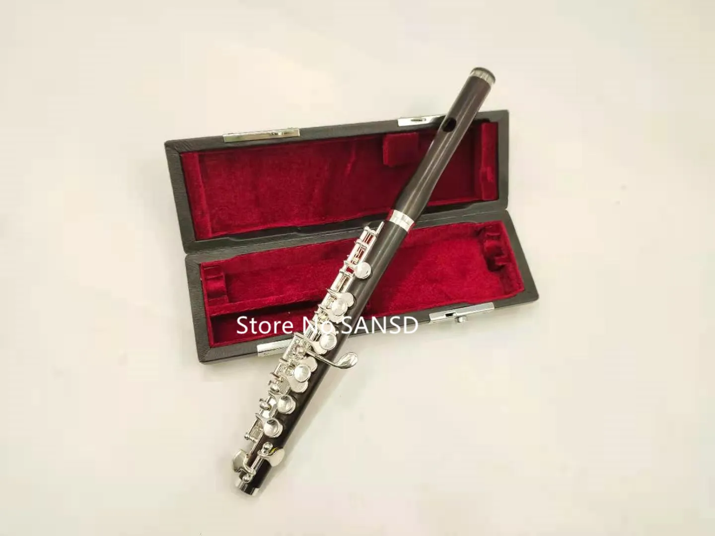 HIGH-QUALITY 100% Ebony Wood PICCOLO C Key Sliver Plated Keys Professional Musical Instrument