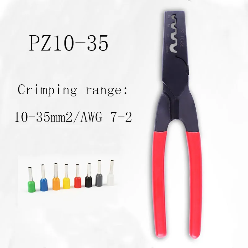 Germany style crimping tool for wire end terminals 10-35mm2,cable ferrules crimping pliers PZ10-35 dropshipping