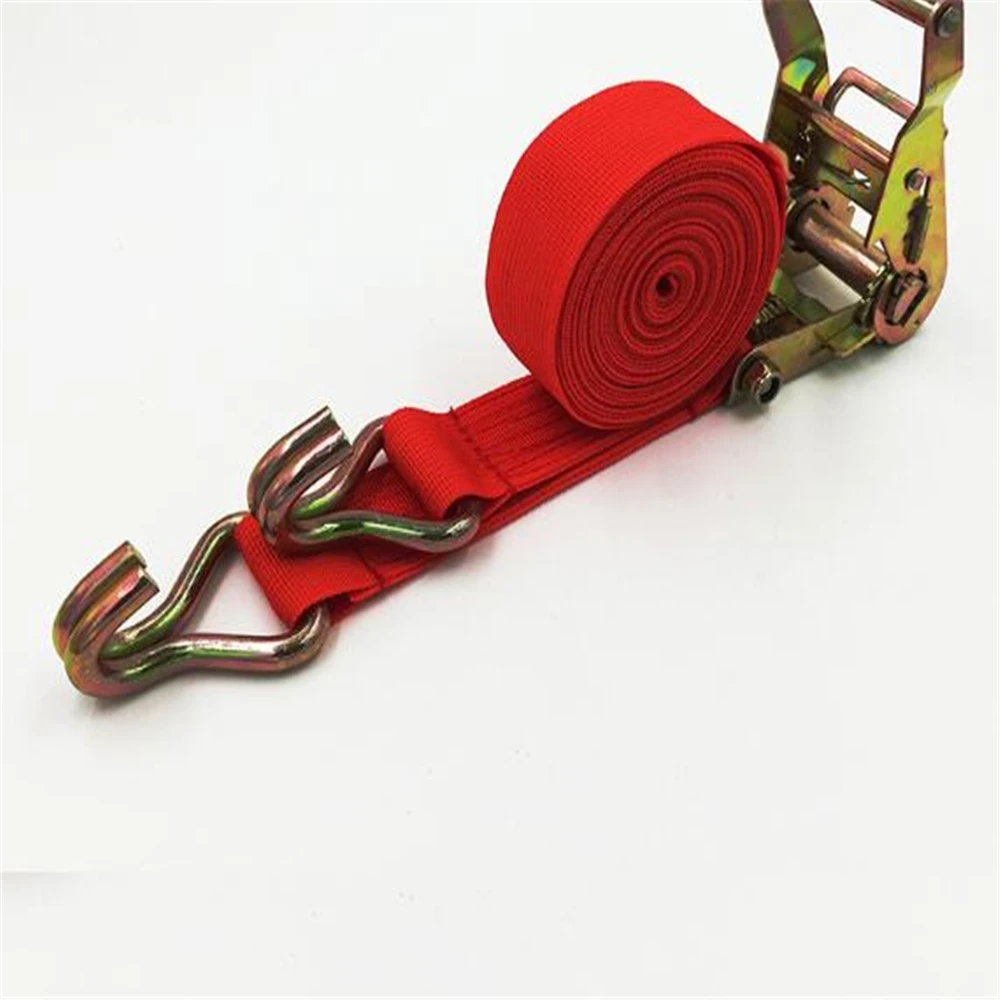 Cargo bundle with tensioner fixed tightener rope retractor double hook webbing section 3.8CM1 meter