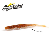 2023 Supercontinent HP MiNNOW small soft squid tail fish 75mm road soft bait 1.8g 15pcs Temptation fork tail soft bait