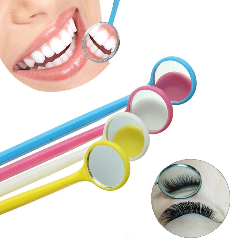 1PCS Mouth Mirror Can Not Zooming Instrument Dental Pick Dentist Prepare Kits Eyelash Extension Professional Makeup Tool