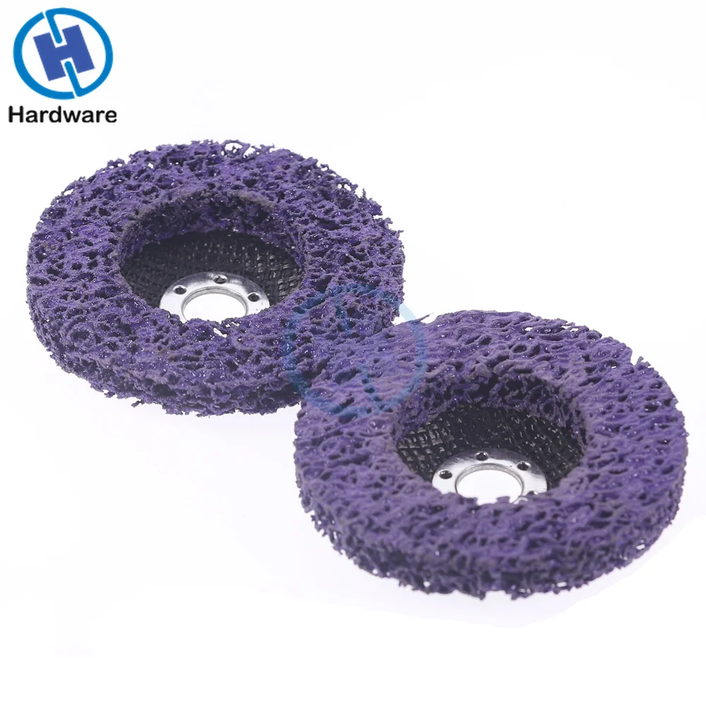 2pcs 125mm Poly Strip Disc Abrasive Wheel Paint Rust Removal Clean For Angle Grinder