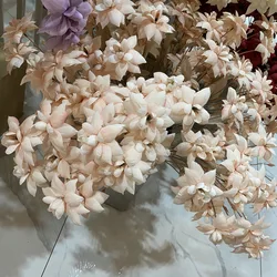 75cm 6Heads/branch fabric flower cheap decoration silk flower new  flowers artificial wedding