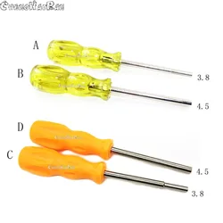 1 Piece 3.8mm 4.5mm Screwdriver Repair Tool for NES SNES SEGA N64 Game Boy Console and Cartridge Screw Removal Tool Accessories