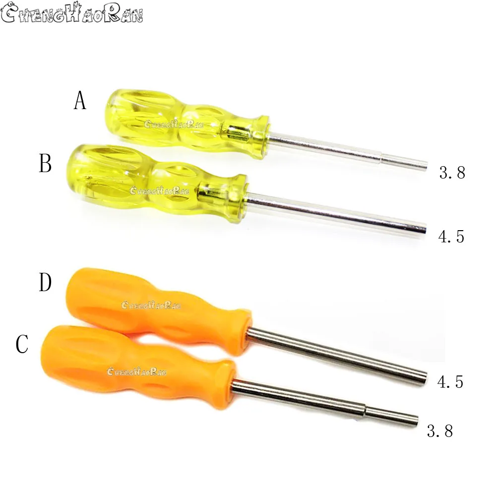 1PCS  1pairs 3.8mm 4.5mm Repair Screwdriver Set Tool For NES SNES SEGA N64 Game Boy Console and Cartridge