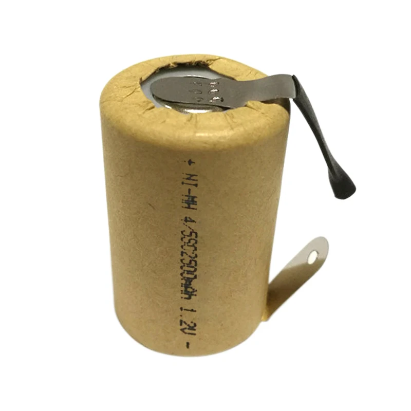 4/5SC بطارية 1.2 فولت 2500 مللي أمبير ni-mh قابلة للشحن SC خلية بطارية لتقوم بها بنفسك أدوات كهربائية بطارية ألعاب إلكترونية NIMH بطارية مع علامات التبويب لحام