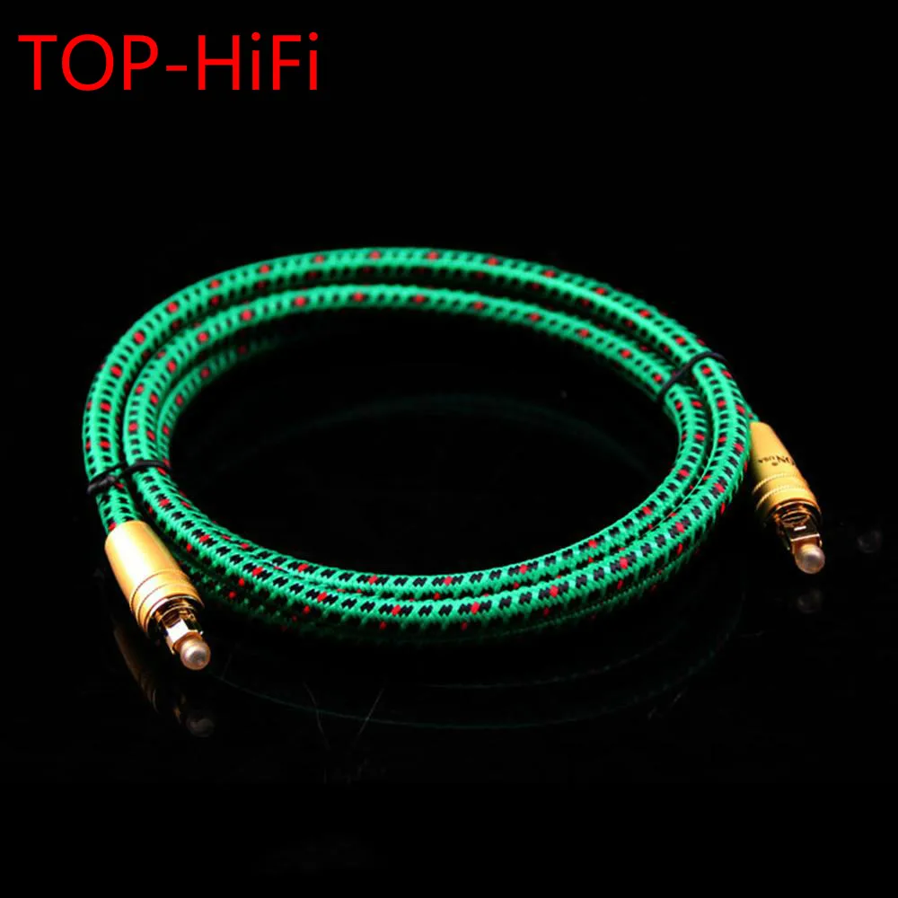 

TOP-HiFi Pair Optical Fiber Cables Professional 5.1 for DTS TV box PS4 Speaker Wire Amplifier Subwoofer Audio Fiber Cable