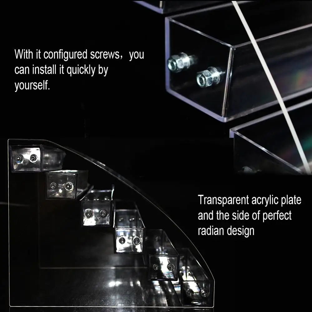 2 To 7Layers High Quality Multifunctionful Tattoo Ink Display Organizer Tattoo Machine Pen Holder Storage Transparent Box Supply