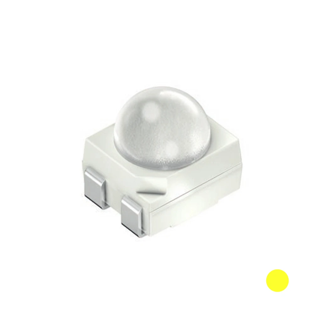 10PCS LY E63F 3528 YELLOW SMD LED PLCC-4 with LENS 50mA 2.15V Viewing Angle: 30 LYE63F