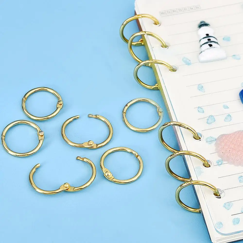 

6 шт., кольца-брелоки для блокнота