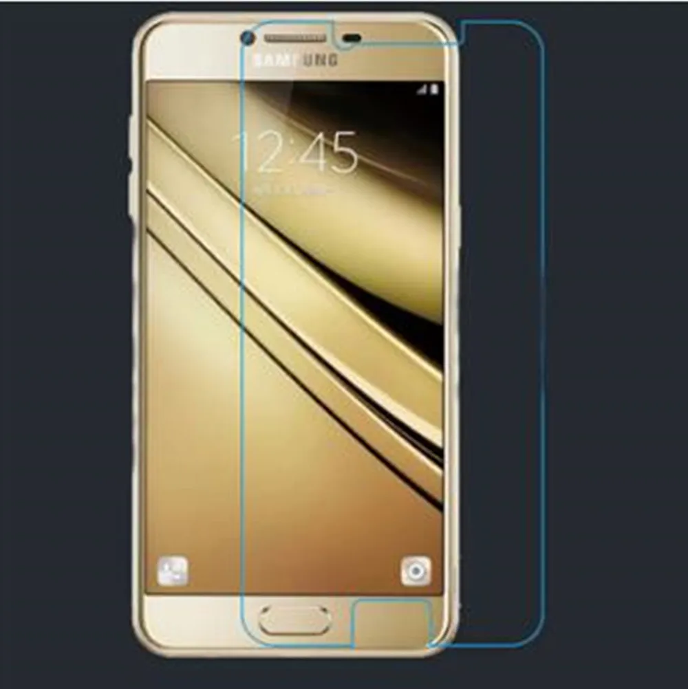 3-1 pcsTempered Glass For Samsung Galaxy C7 C7000 Glass Screen Protector 2.5D 9H Premium Protective Film