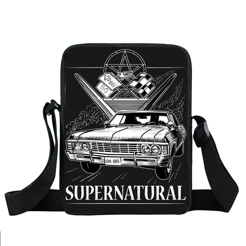 Teenagers Supernatural Crossbody Bags Travel Messenger Bag School Shoulder Bags Casual Handbags Men Purse Boys Carrying Bags