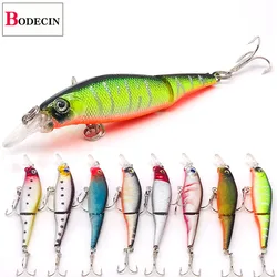Wobblers For Fishing Lure Tackle Minnow Pike Trolling 2 Jointed Swimbait Crankbait Fake Hard Lure Carp Artificial Bait Top Water