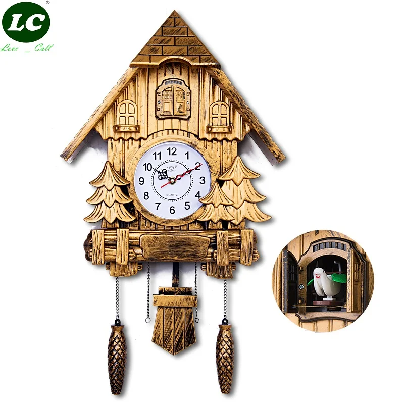 

Cuckoo Clock Singing Specialty Clock Resin Wall clock 20inch Alarm clock Swing Watch Modern brief