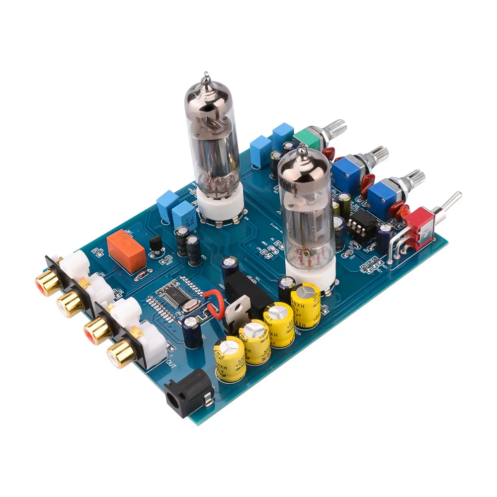 AIYIMA Amplificador Bluetooth Tube Preamplifier Fever Hifi 6J5 Bile Vacuum Tube Preamp NE5532 Pre Amplifier Tone Control Board