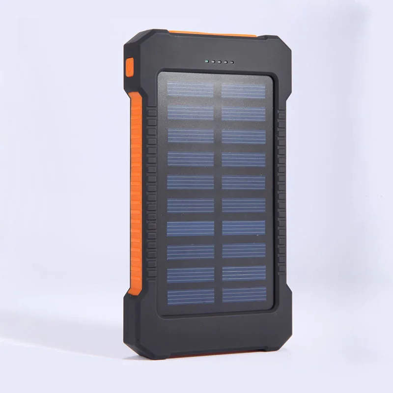 Banco de energía Solar para Xiaomi, batería externa de 10000mAh, carga rápida, resistente al agua, con linterna SOS