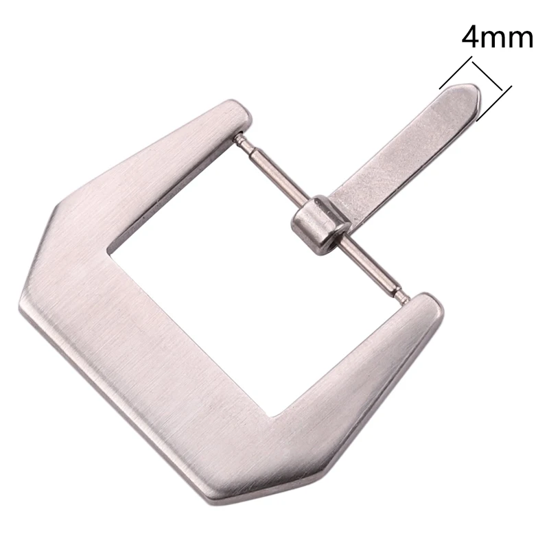 Solid Stainless Steel Watch Buckle Men 20mm 22mm 24mm Brushed Black Silver Metal Watch Clasp For Watchbands Strap