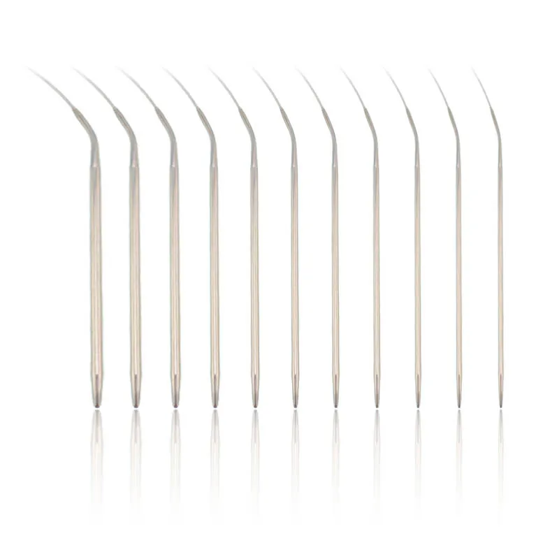 43/60/80/120cm Circular Stainless Steel Knitting Needles Set Crochet Hook Weaving Needles Pins Needlework Crafts