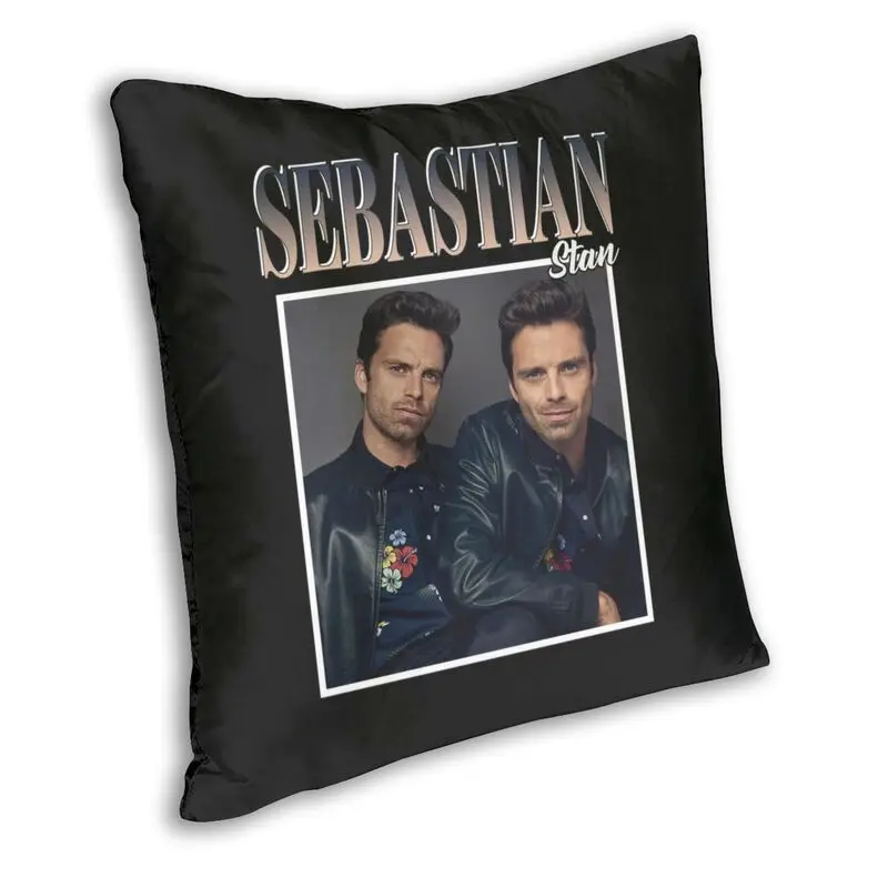 Nordic Style Sebastian Stan Throw Pillow Case Decoration Custom Cushion Cover 40x40 Pillowcover for Living Room