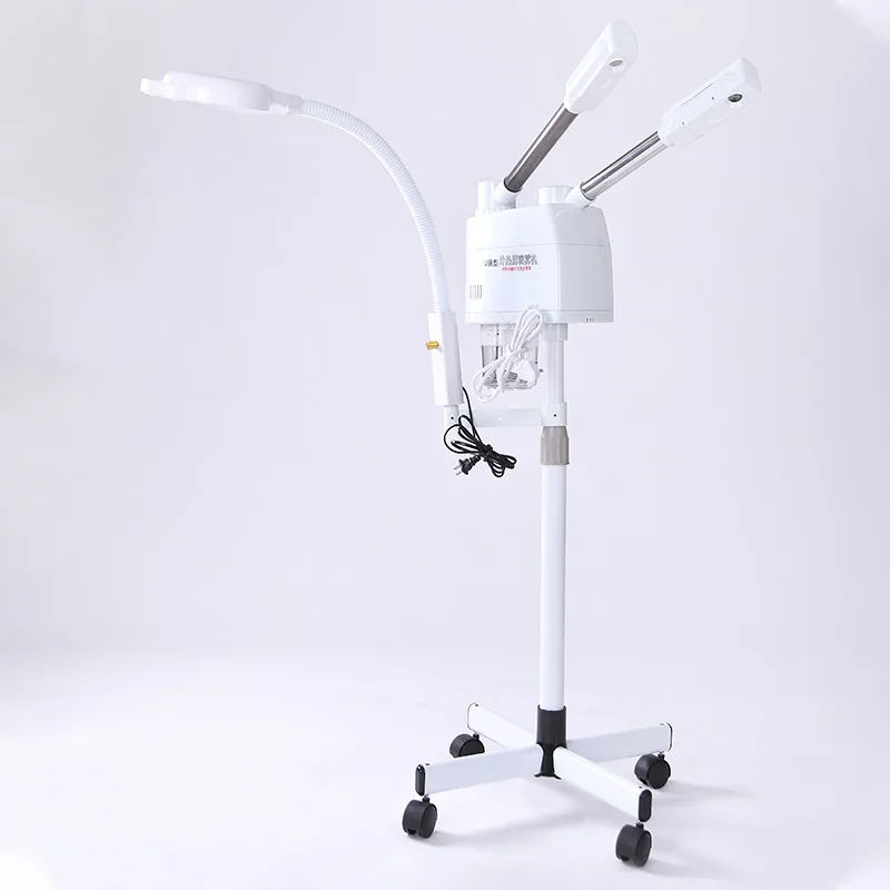 3 in 1 Facial Steamer Hot and Cold Steam with 8X LED Magnifying Lamp Ozone Nano Ionic Humidifier Vaporizer Aromatherapy Mist