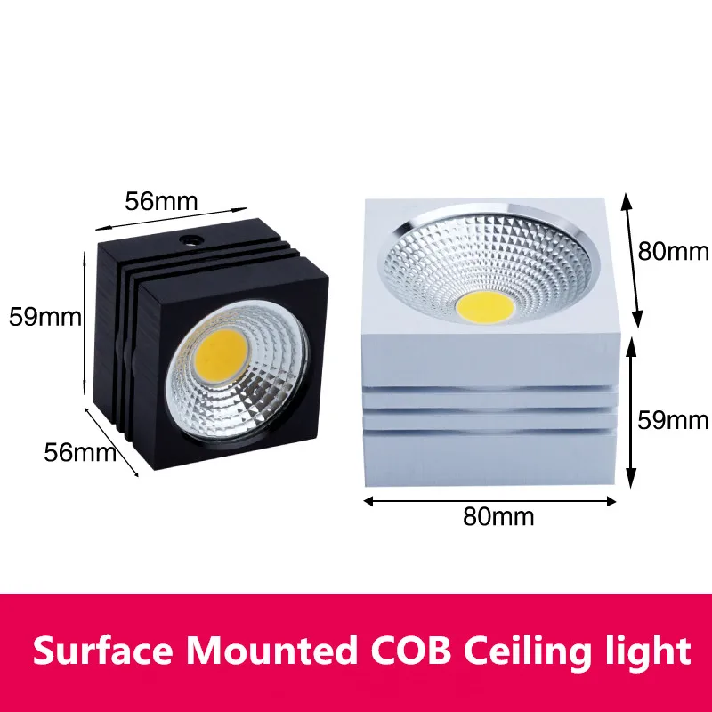 Surface Mounted Ceiling Downlight lamp for ceiling led lights 5w 7w 10w 12w cob led spot lights Ceiling Fixtures Lighting