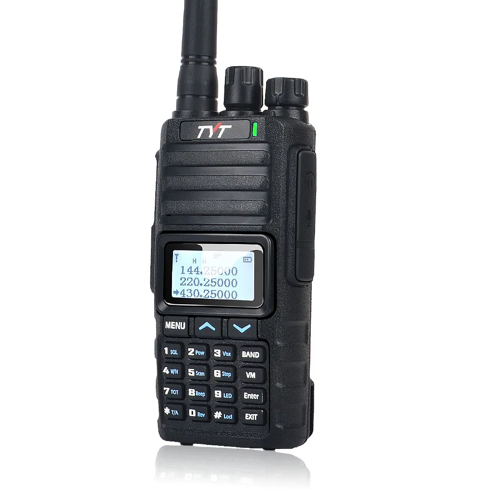 TYT-walkie-talkie UHF VHF TH-350, radio bidireccional portátil de 136-174MHz, 220-260MHz, 400-470MHz