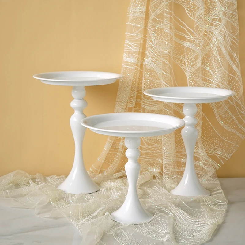 Tall West Point Iron Cake Stand European-style Cake Dessert Snack Candy Wedding Plate Props Snack Stand Tray