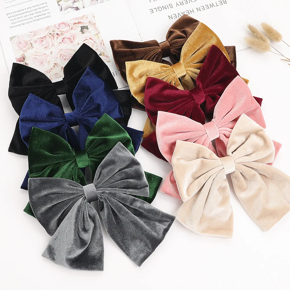 LOVINGSHA Hair Bow Ties Hair Clips For Women Satin Butterfly Bow Hairpin Ladies Hair Accessories Girl Bowknot Hairpins FC157