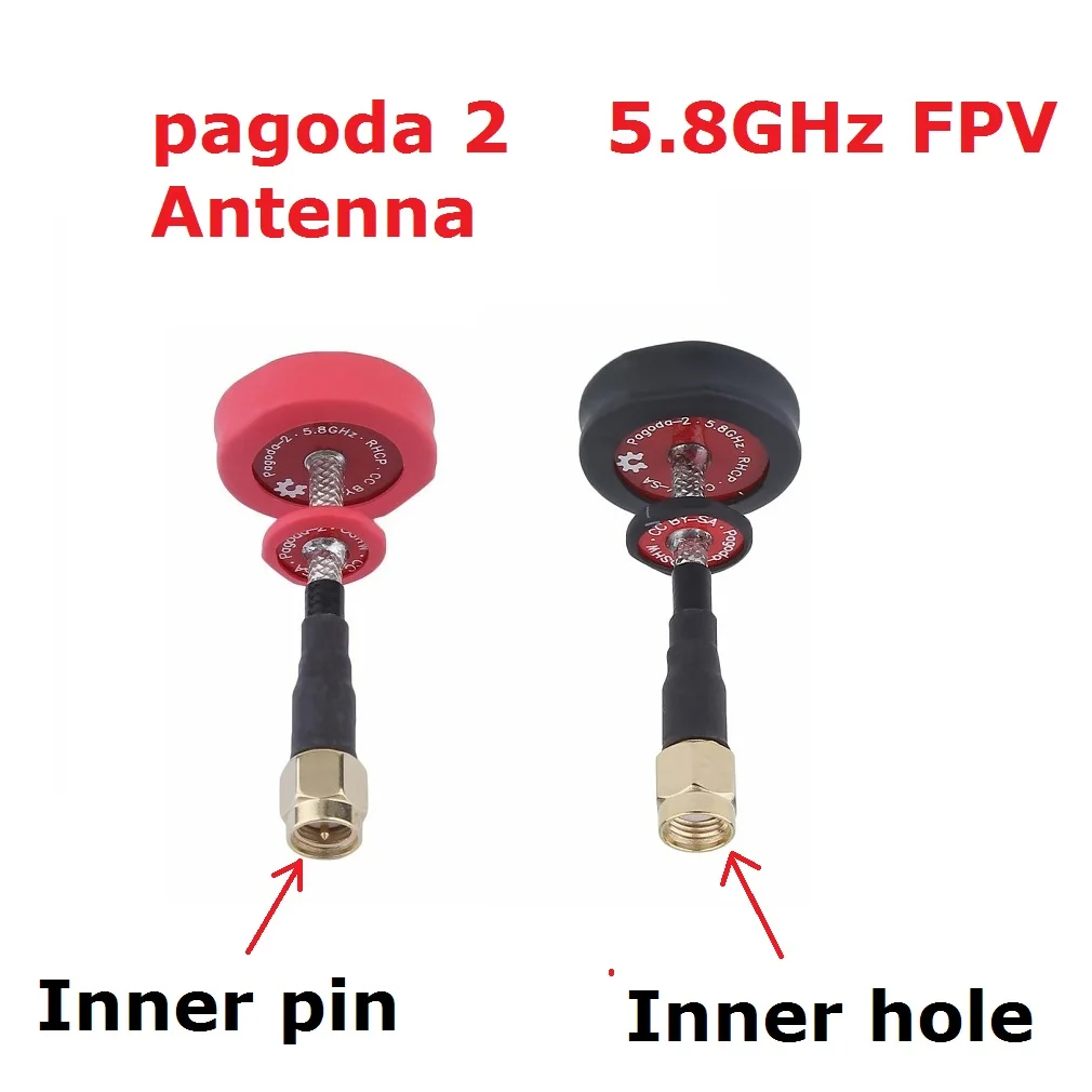 

1pcs Pagoda 2 pagoda-2 5.8GHz FPV Antenna SMA & RP-SMA Plug Connector for RC FPV Racing Drone Quadcopter