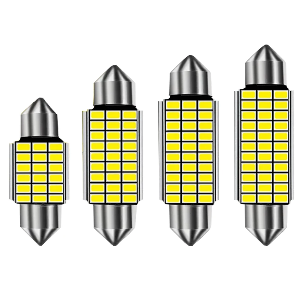 

2 шт., Автомобильные светодиодные лампы CANBUS C5W 12 В 31 мм 36 мм 39 мм 41 мм