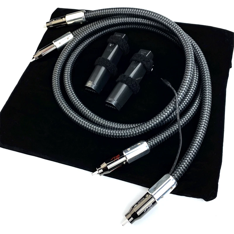 Audiophile WEL Chữ Ký Cáp RCA 72V DBS PSS Bề Mặt Bạc Âm Thanh HiFi Dòng