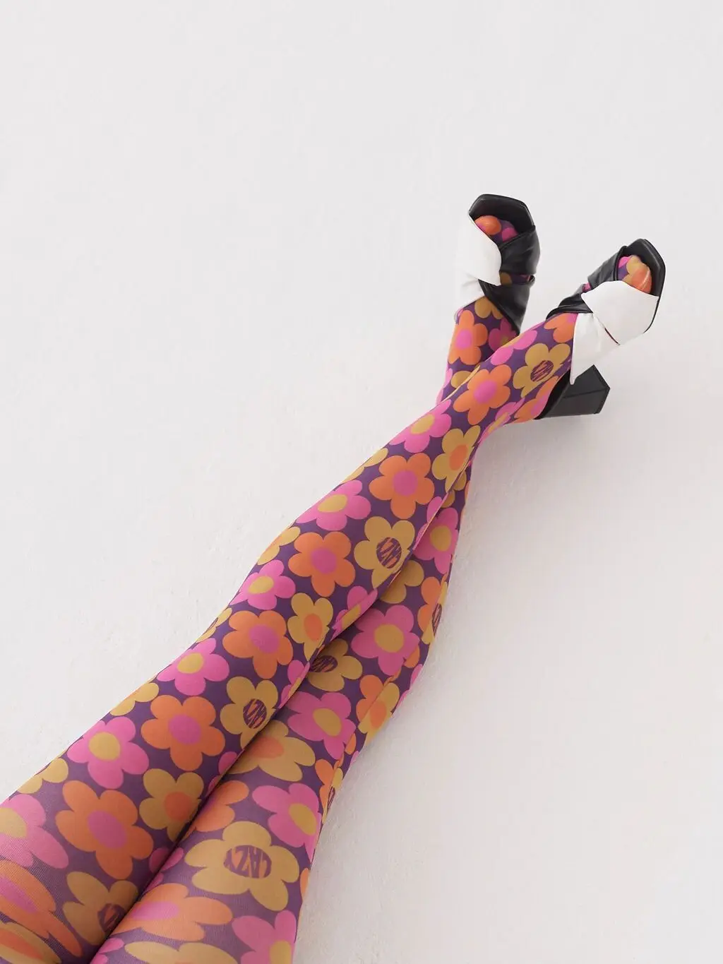 Ladies Summer Autumn Long Tights Women Girls Creative Heart/Floral/Cloud/Plaid Printing Tight Leggings Elastic Render Tights