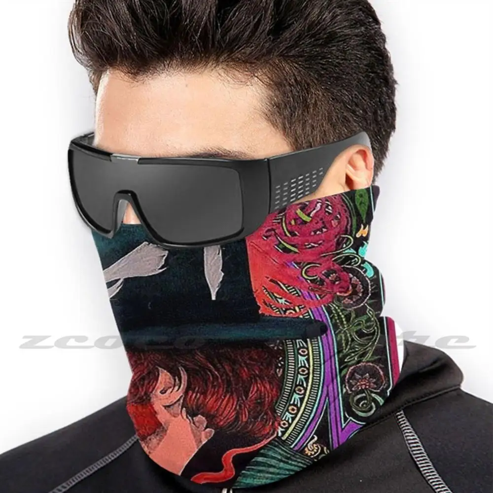 Maschera di arte astratta filtro lavabile fai da te Pm2.5 bocca di tendenza musica Beatlemania Lennon Rocknroll Classicrock Love Mclennon chitarra