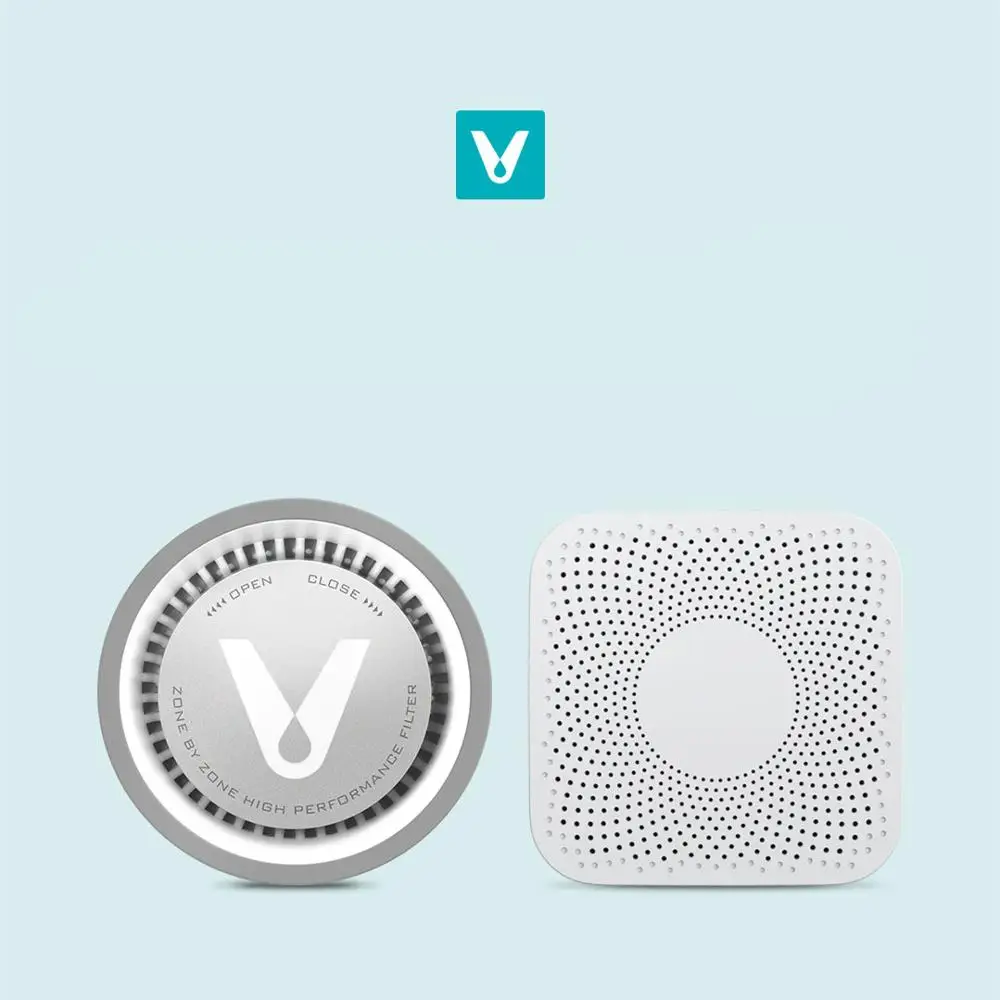 Youpin VIOMI VF-2CB Square White Kitchen Refrigerator Air Purifier Household Ozone Sterilizing Deodor Device Flavor Filter Core