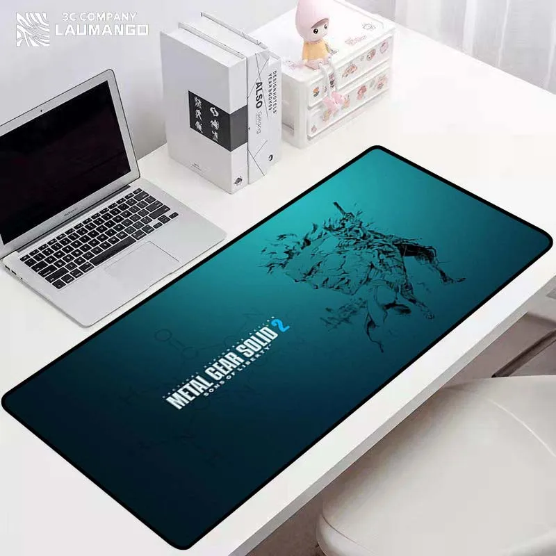 Pad Mouse for Computer Metal Gear Solid Pc Mats Keyboards Accessories Non-slip Mat Mousepad Gamer Rug Mausepad Gaming Laptop