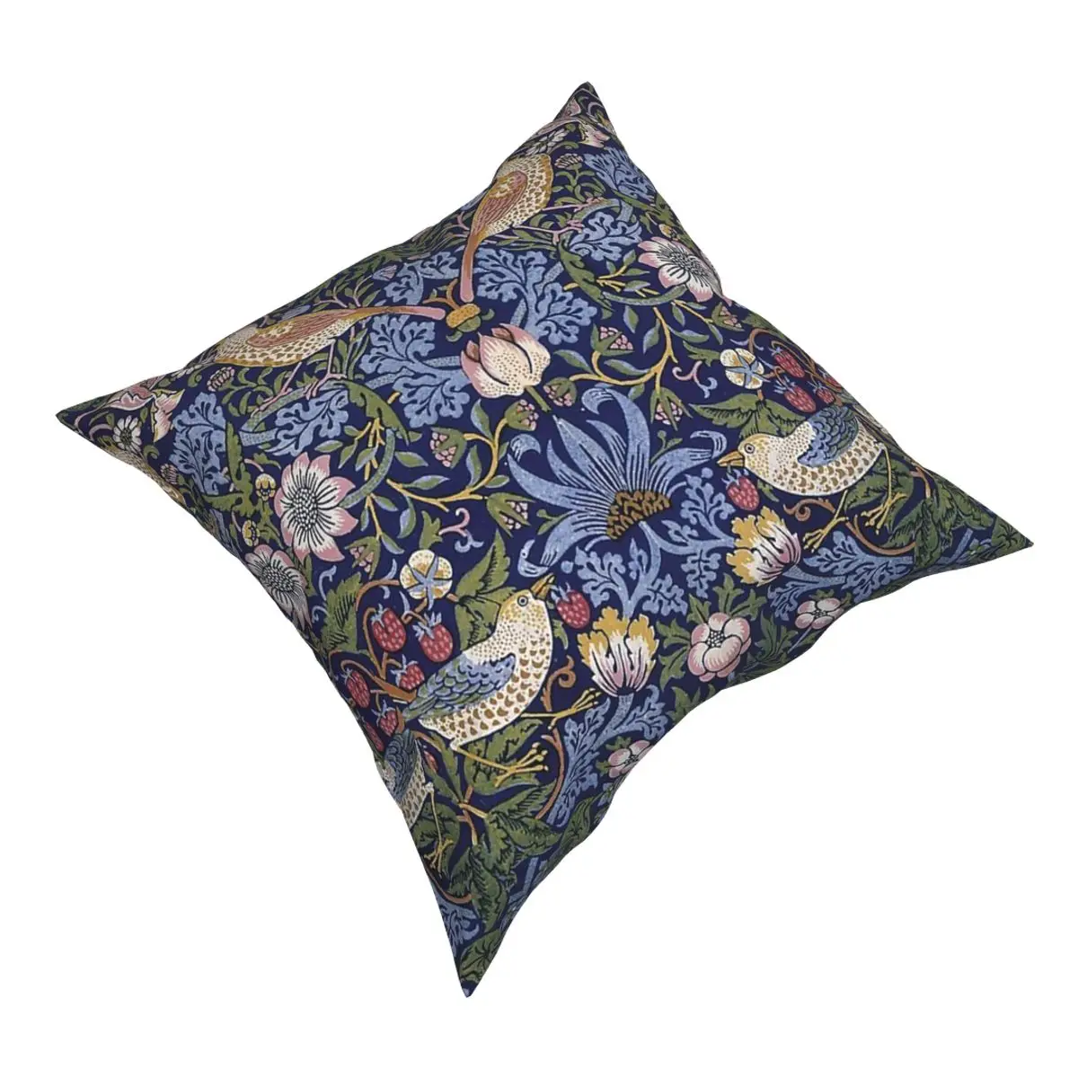 William Morris Strawberry Design Pillow Case Decoration Cushion Cover Throw Pillow for Car Polyester Double-sided Printing Print