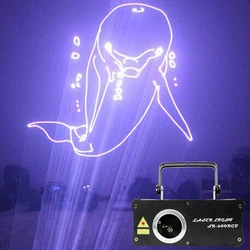 Dj Light 3D Cartoon Dolphin Love Lines 600mw RGB Laser Beam Full Stars In Fog per Dance Bar Party Disco Wedding Effect Lighting