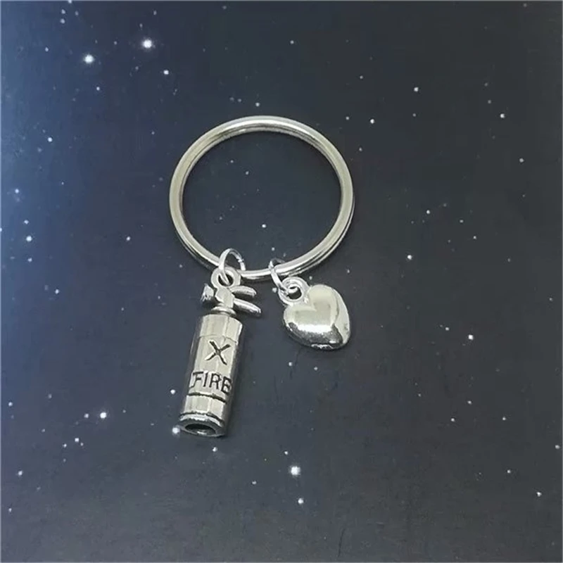 Fire Extinguisher Key Ring/ Keychain / Zipper Pull - Emergency Worker Keychain - Lifesafer - Rescue Worker Keychain - Fire Wife