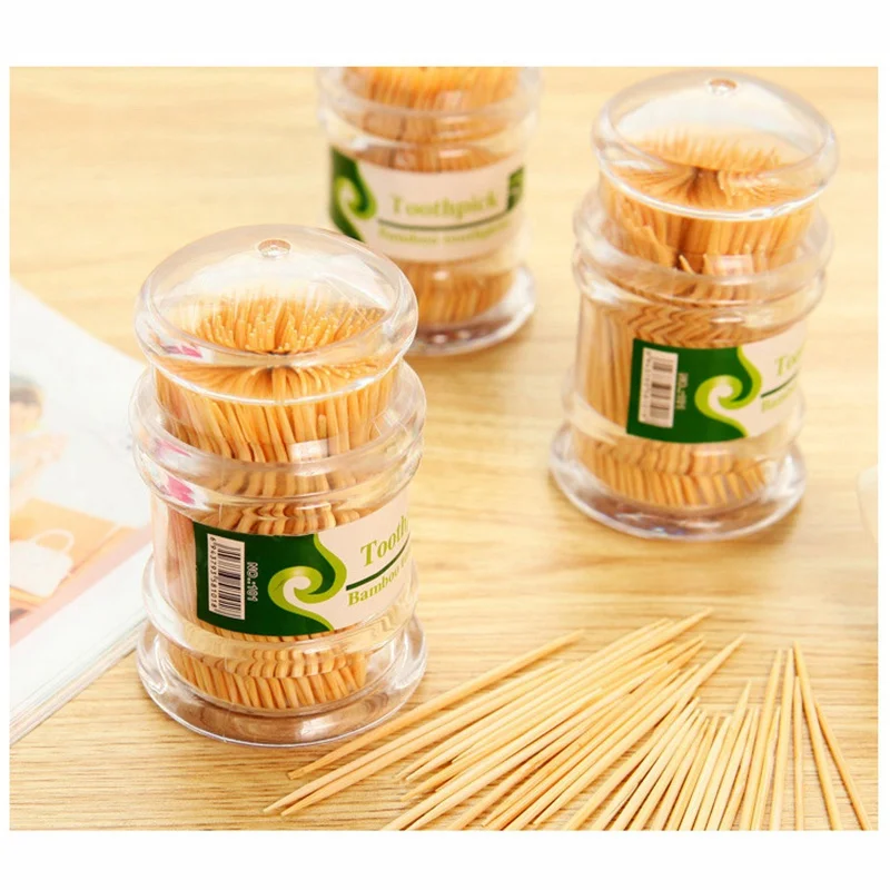 200PCS/ Box Disposable Toothpicks Wood Dental Natural Bamboo Toothpick For Home Restaurant Hotel Products Toothpicks Tools