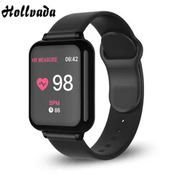 Hollvada B57 스마트 시계 IP67 방수 Smartwatch 심박수 모니터 여러 스포츠 피트니스 트래커 남성 여성 웨어러블 장치