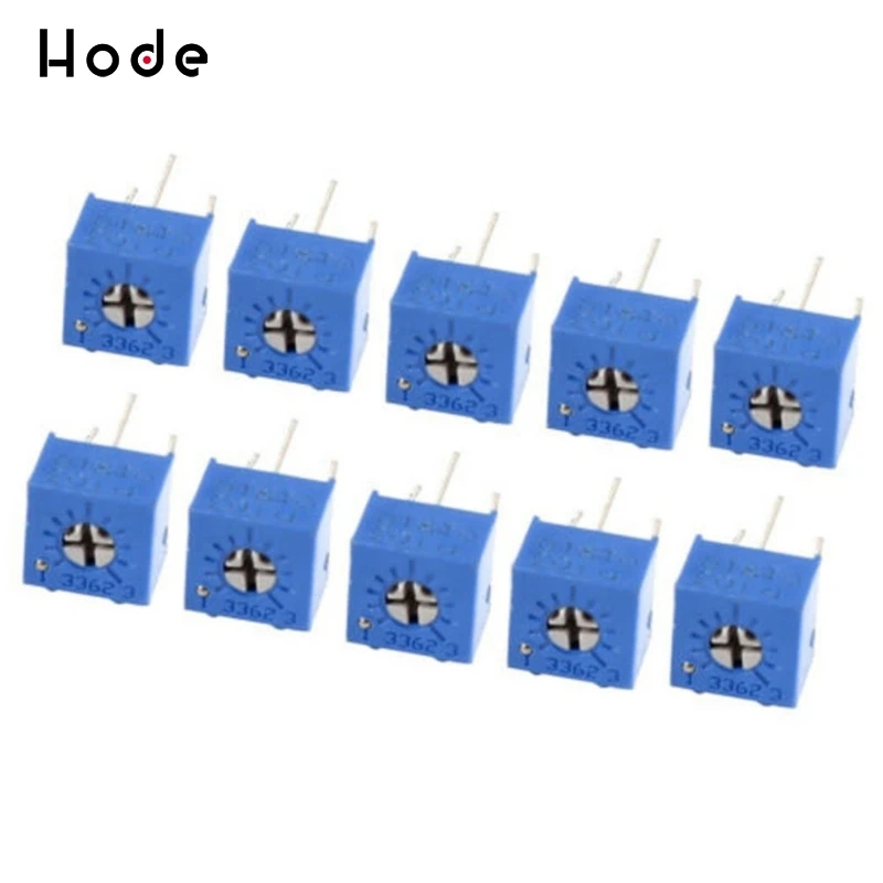 10Pcs 3362P-103 3362P 10K ohm High Precision Variable Resistor Potentiometer Top