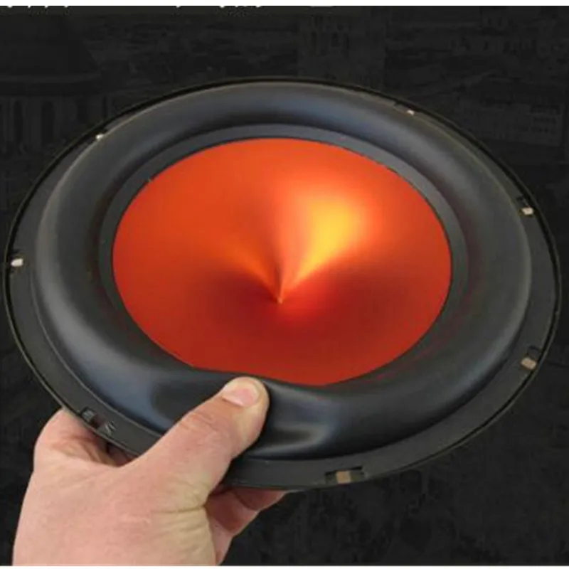 New 1pc 6.5 Inch 600 W  Thick Rubber Ring Red V-shaped Car Audio Bass Subwoofer   4 Ohm for Auto Modified Speaker Powerful