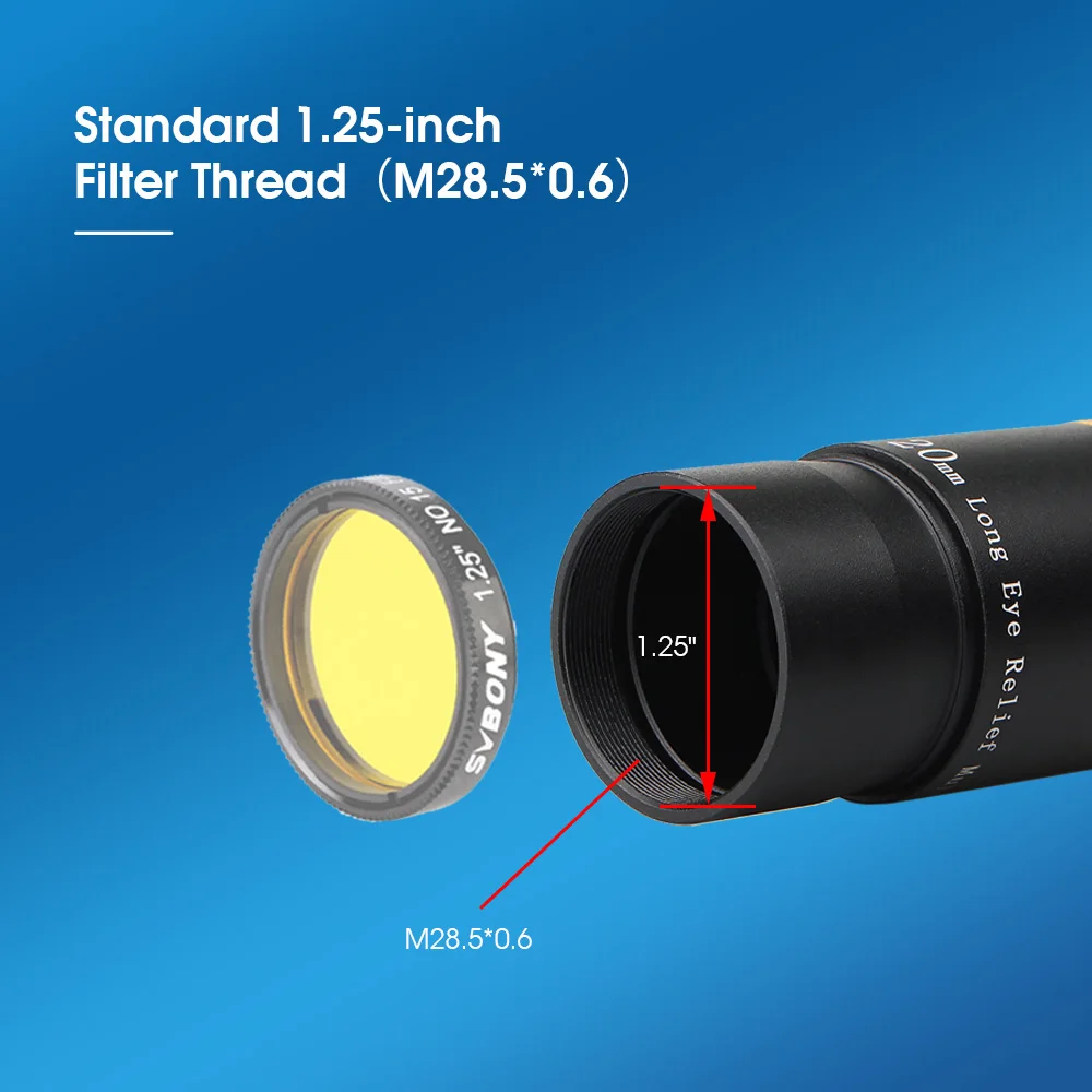 SVBONY 1,25-Zoll-Teleskop-Okular 6/9/15/20 mm 66 ° Ultra-Weitwinkel FMC Okular für Teleskop – Detail 6