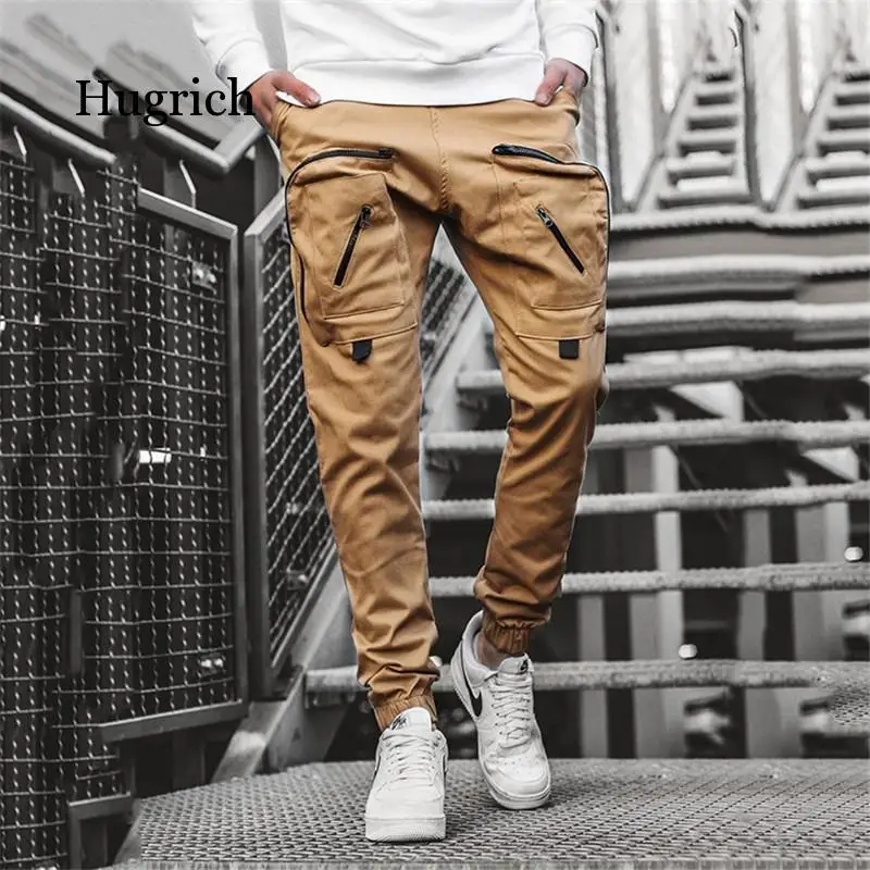 Casual Pants Men New Military Tactical Joggers Cargo Sweatpants Mens Sportswear Solid Pencil Pants Multi-Pocket Trousers Workout