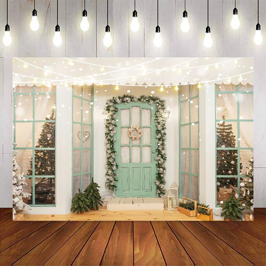 Photography backdrop door christmas glitter light background for photo studio newborn portrait shiny photobooth backgrounds