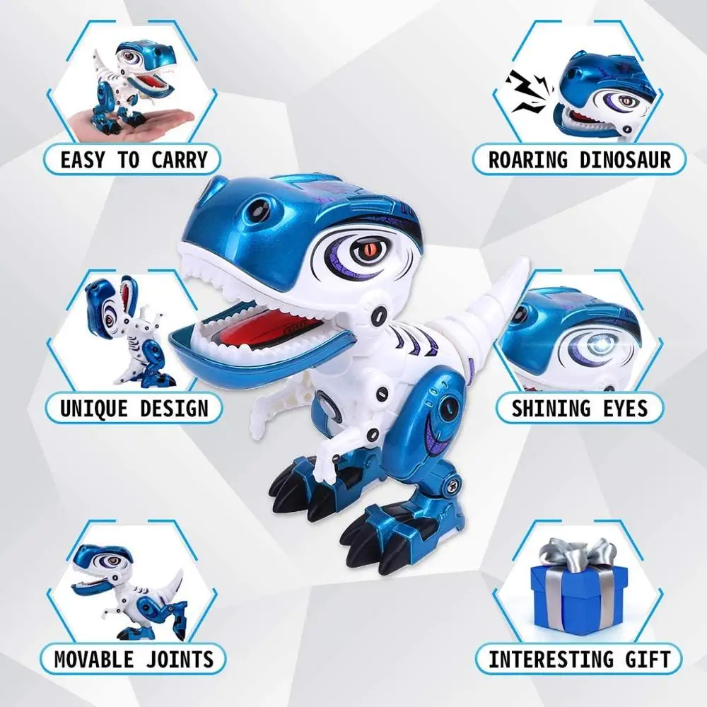 Electronic Dinosaur Robot Toys Interactive Educational Animal Toy for Children Holiday Birthday Gift boys