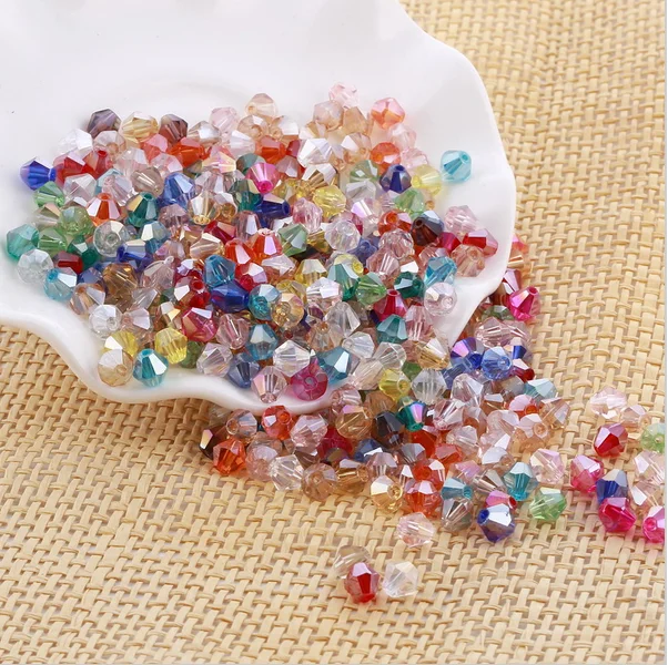 TOP quality #5301 3mm 1000pcs AAA Bicone Upscale Austrian crystals beads loose ball supply AB Jewelry Making DIY #5301