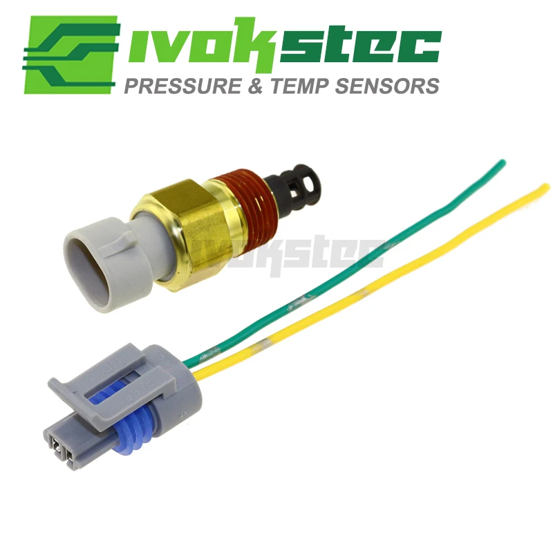 25036751 25037225 25037334 Intake Air Temp Temperature Sensor Sender For IAT MAT ACT With Connector 2-Way Female Pigtail