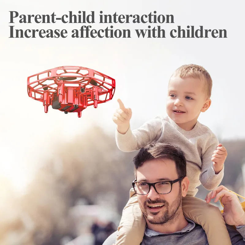 Mini Drone UFO Toys Infrared Sensing Control Hand Flying Aircraft Quadcopter Infraed RC Helicopter  Kid Toy